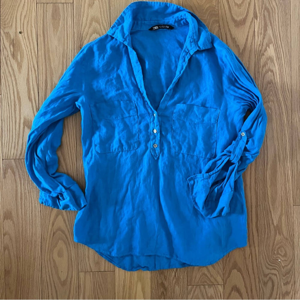 Zara blue lightweight shirt